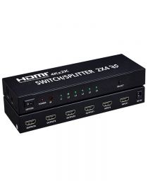4K HDMI Switch Splitter 2 in 4 out