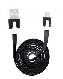 TnB CBFLAT1BK USB plug to Micro USB plug Flat Cable